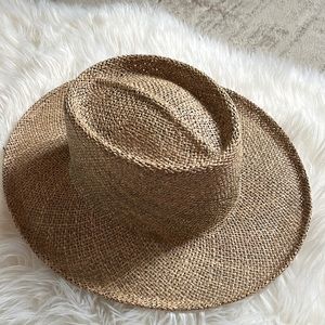 Woven straw sunhat